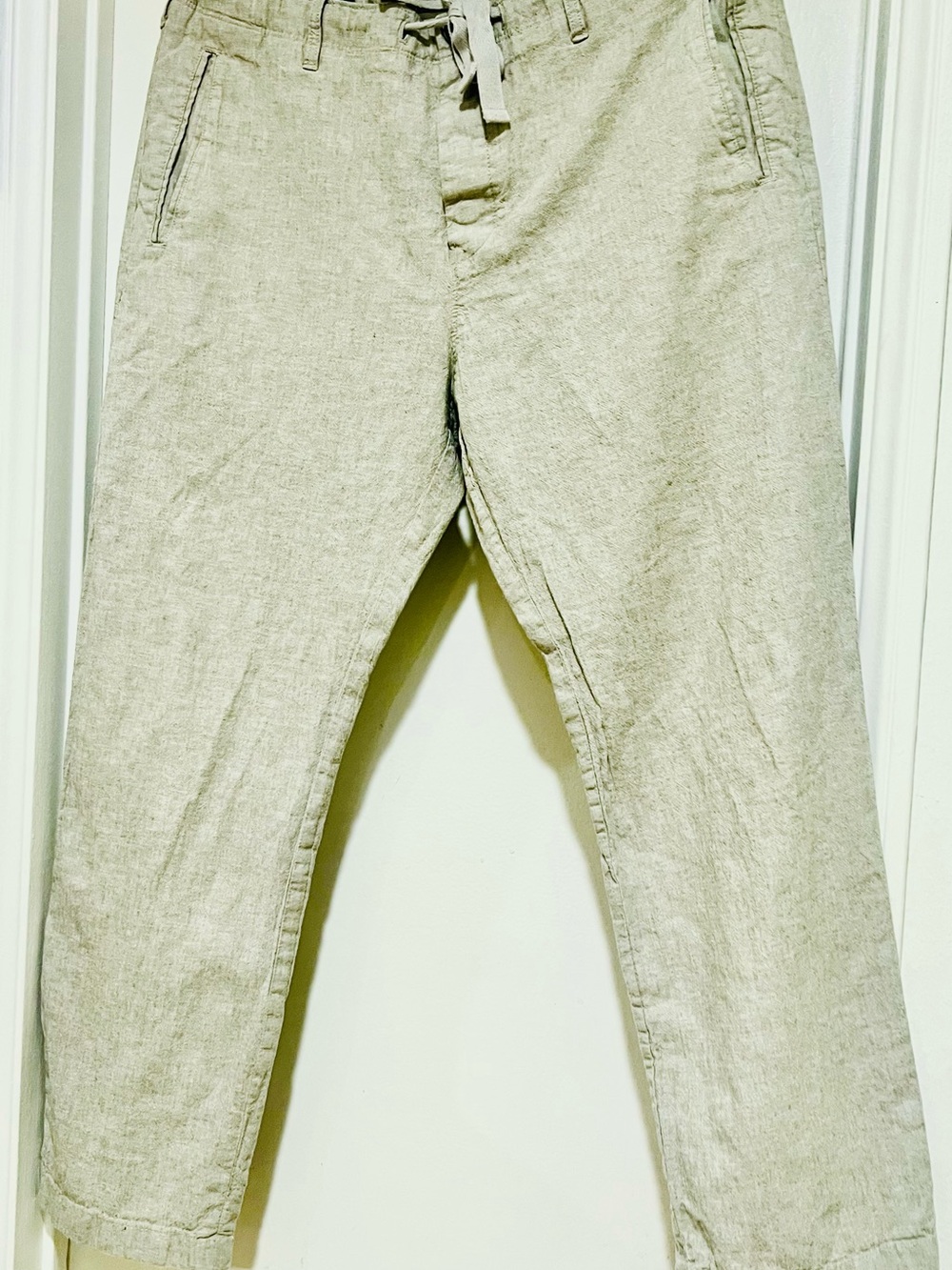 Perry Ellis’s  women’s Beige. 55 % linen  and 45% cotton